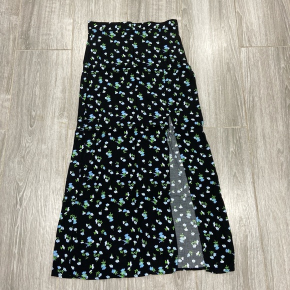 ASOS Black Floral Maxi Skirt - Picture 1 of 4
